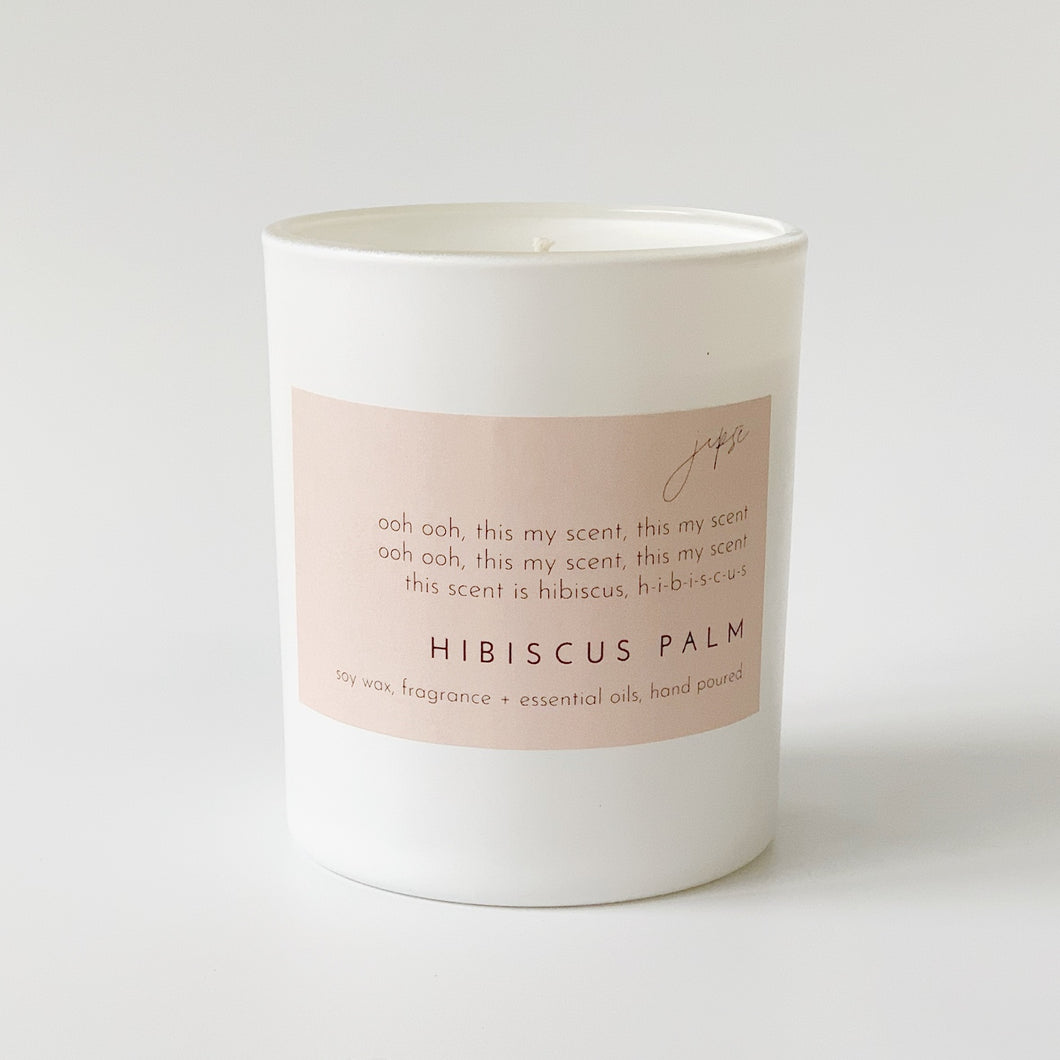 HIBISCUS PALM CANDLE