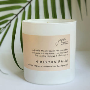 HIBISCUS PALM CANDLE